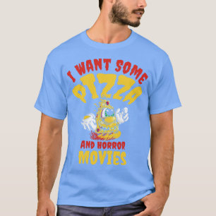 Halloween Pizza Monster Beängstigend Pizza Lover F T-Shirt