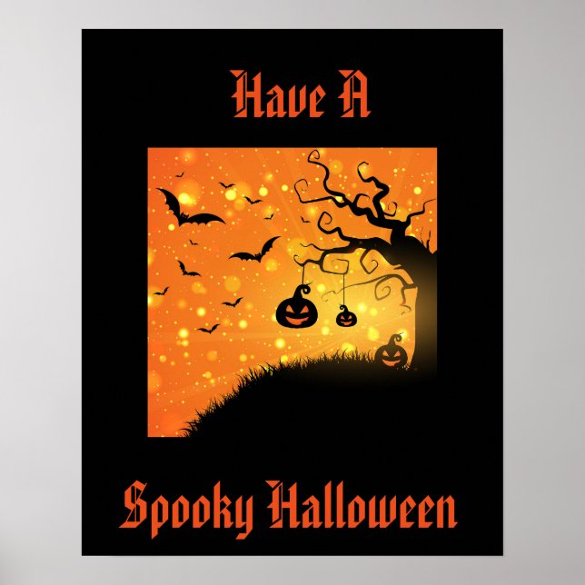 Halloween-Plakat Poster (Vorne)