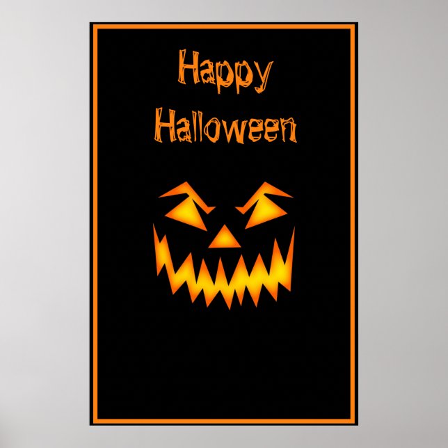 Halloween-Plakat Poster (Vorne)