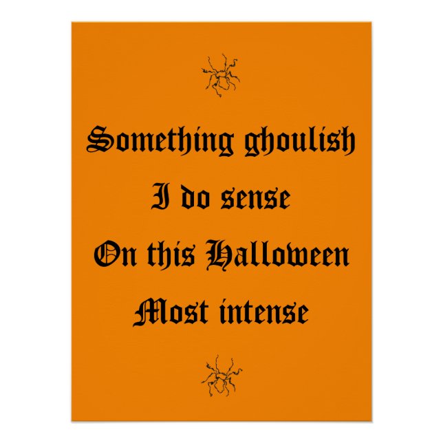 Halloween-Plakat Poster (Vorderseite)