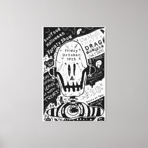 Halloween-Plakatdesign Leinwanddruck
