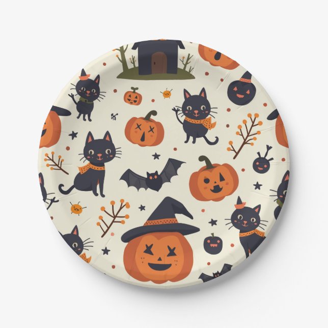 Halloween Plate Pappteller (Vorderseite)