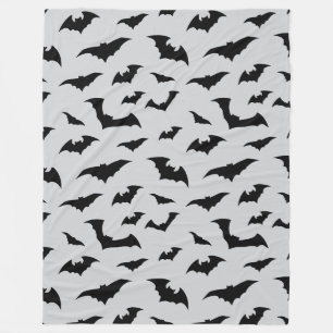 Halloween-Plüsch mit Fledermäusen überall Fleecedecke
