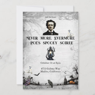 Halloween Poe Einladung
