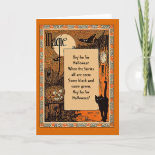 Halloween-Poem-Karte mit anpassbarem Text Karte