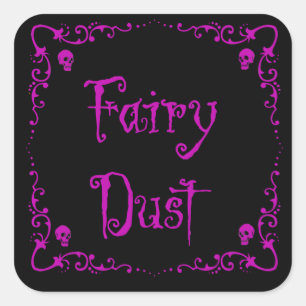 Halloween Poingredients Fairy Dust Quadratischer Aufkleber
