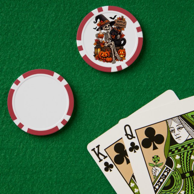 Halloween  pokerchips (Pokertisch (doppelt))