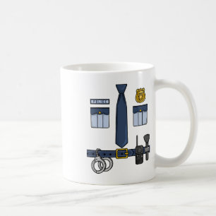 Halloween-Polizeibeamter Kostüm Halloween-Polizeia Kaffeetasse
