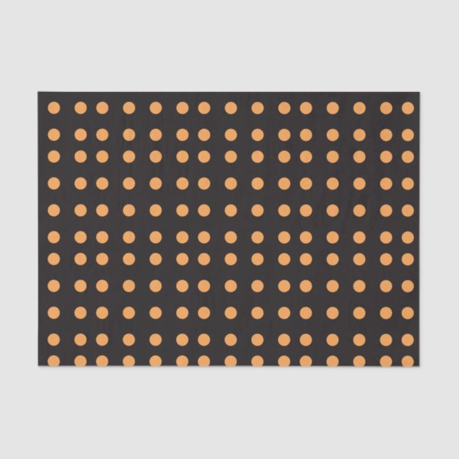 Halloween Polka Dot Pattern Seidenpapier (Vorderseite)