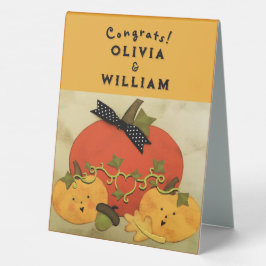 Halloween Polterabend Tischaufsteller