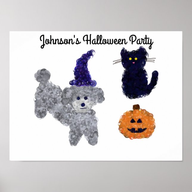 Halloween Poodle #2 Poster (Vorne)