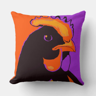 Halloween Pop Art Chicken Kissen