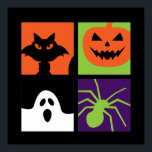 Halloween Pop Art Pumpkin Black Cat Spider Ghost Poster<br><div class="desc">Pumkin Black Cat Spider und Ghost Vintage Halloween Pop Art. Funny Halloween Kostüm Design zu tragen, wenn Sie Trick oder Treat gehen. Diese gruselige und freakige Merchandise eignet sich hervorragend für ein lustiges Halloween-Party mit beängstigendem Gespür oder Horror Motiv. Gehen Sie gut mit Ihrer Halloween-Dekoration von Kürbislaterne Kürbis, Geist, Schädel,...</div>