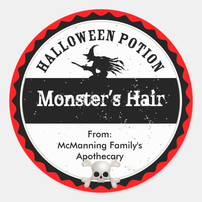 Halloween-Pop Runder Aufkleber (Vorderseite)