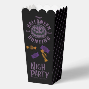 Halloween-Popcorn-Box – Schwarzer und violetter Kü Geschenkschachtel