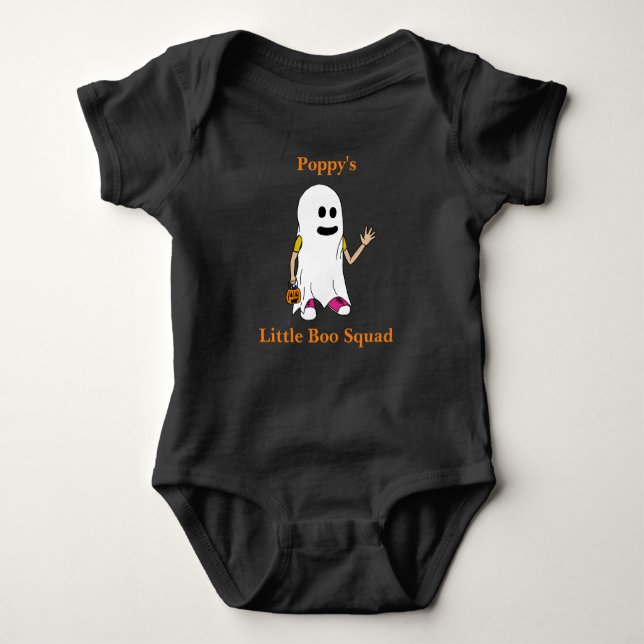 Halloween Poppy's Little Boo Squad Baby Strampler (Vorderseite)