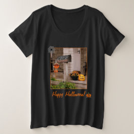'Halloween Porch' Ladys' Plus-T - Shirt