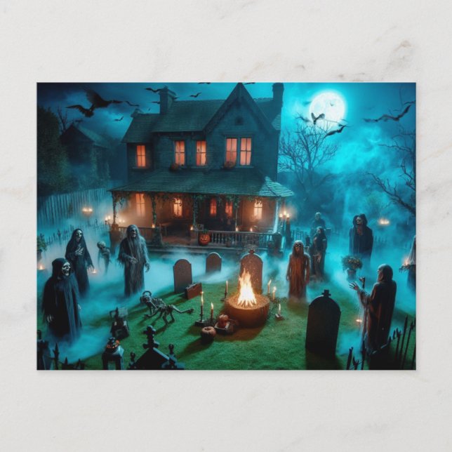 Halloween Post Card, Papier: Matte, Postkarte (Vorderseite)