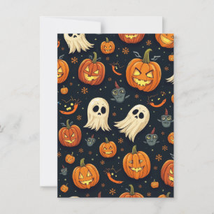 Halloween Post Einladung