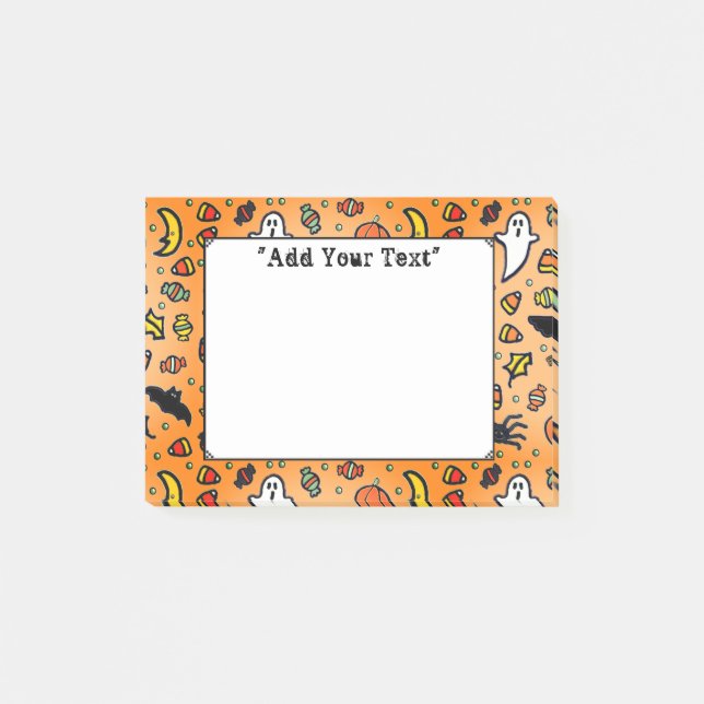 Halloween Post-it Klebezettel (Vorderseite)