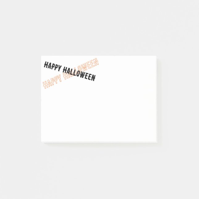 Halloween Post-it Klebezettel (Vorderseite)