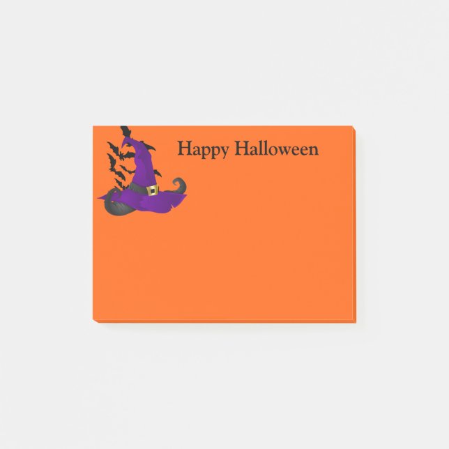 Halloween-Post-Notizen Post-it Klebezettel (Vorderseite)