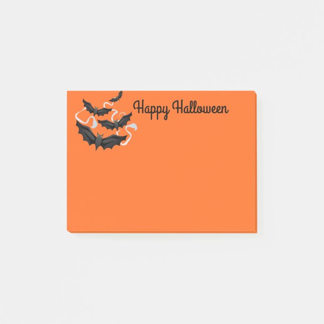 Halloween-Post-Notizen Post-it Klebezettel (Vorderseite)