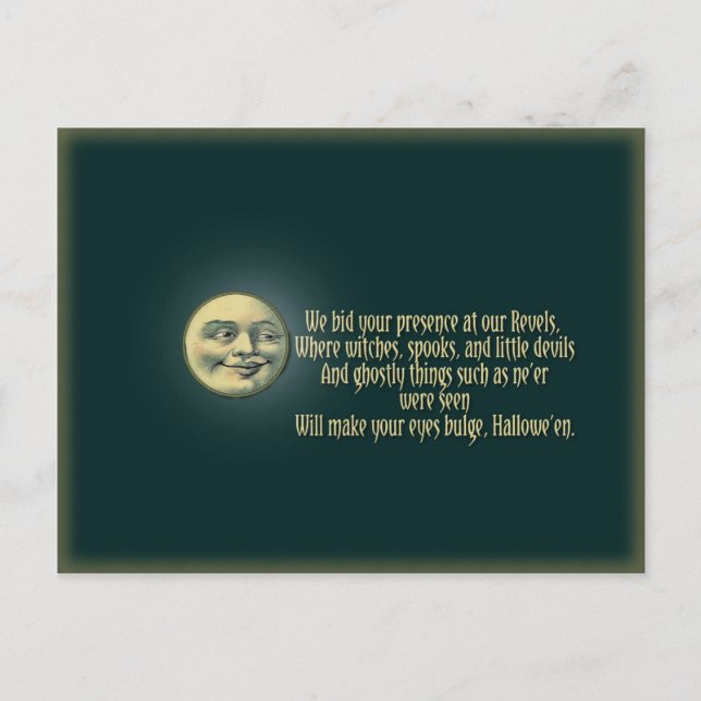 Halloween Postcard Einladung (Vorderseite)