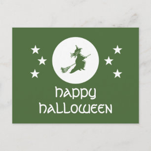 Halloween Postcard, grün Postkarte