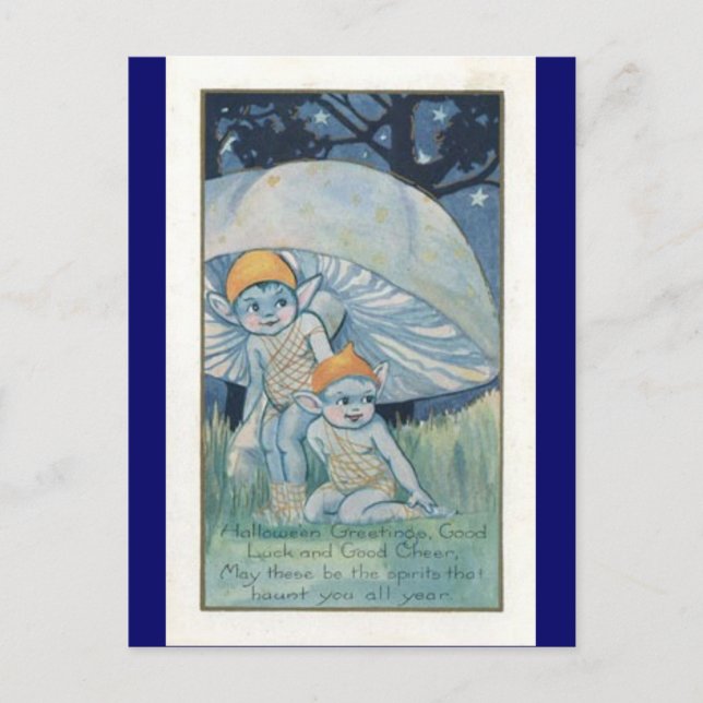 halloween postcard postkarte (Vorderseite)