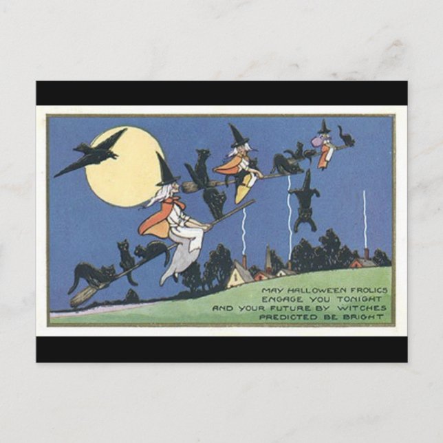 halloween postcard postkarte (Vorderseite)