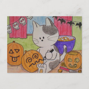 Halloween Postcard "Shortcut" Postkarte