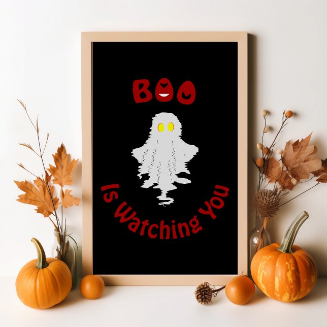 Halloween Poster | Boo beobachtet dich (Von Creator hochgeladen)