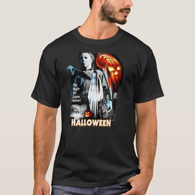 Halloween Poster Collage 1 T-Shirt (Vorderseite)
