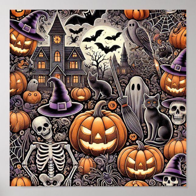 Halloween-Poster Poster (Vorne)