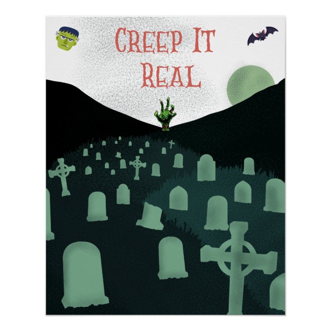 Halloween-Poster zum Ausstellen im Zimmer oder Par Poster (Vorderseite)