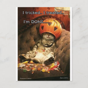 Halloween Postkarte