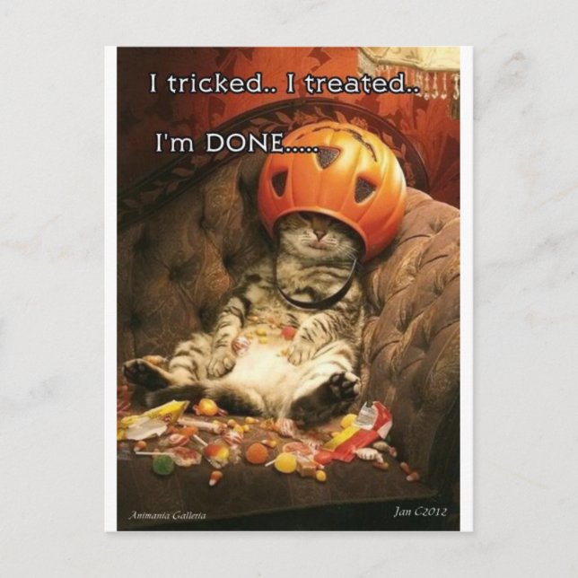 Halloween Postkarte (Vorderseite)