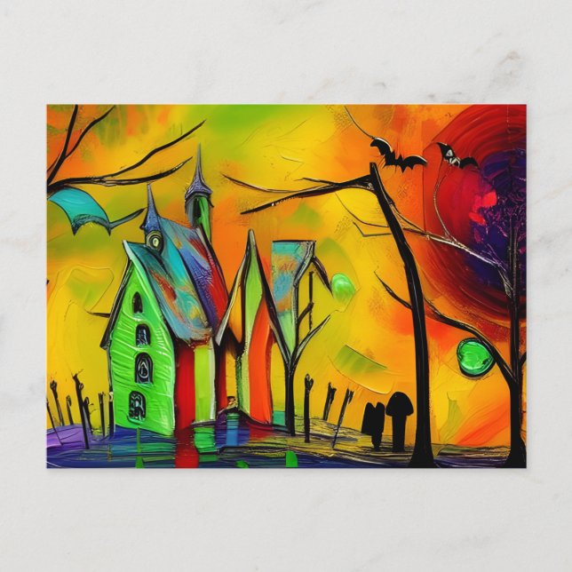 Halloween Postkarte (Vorderseite)