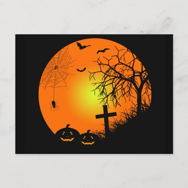Halloween Postkarte (Vorderseite)