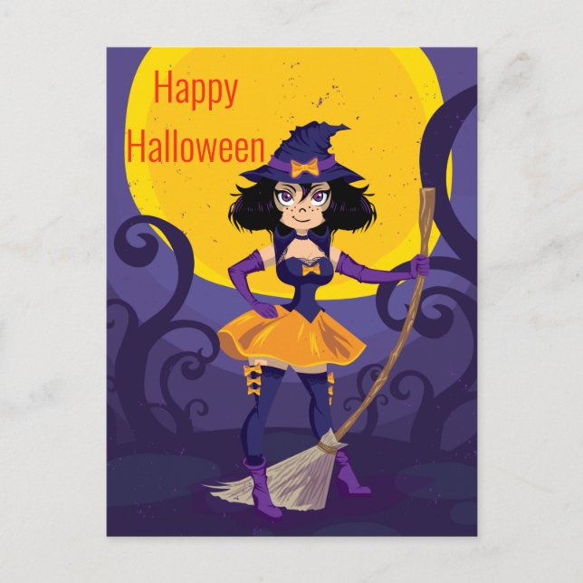 Halloween Postkarte (Vorderseite)
