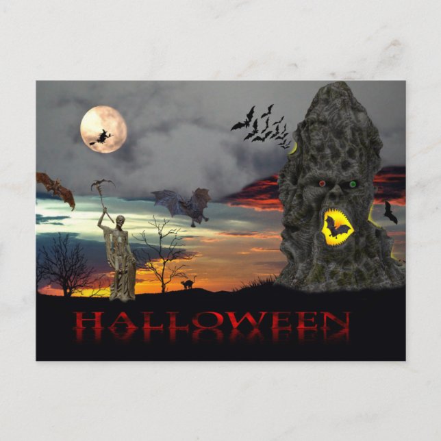 Halloween Postkarte (Vorderseite)