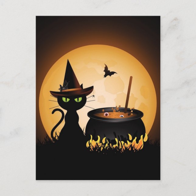 Halloween Postkarte (Vorderseite)