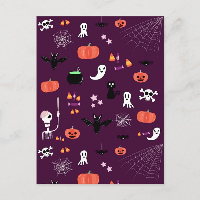 Halloween Postkarte (Vorderseite)