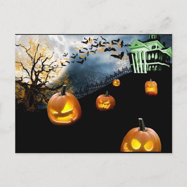 Halloween Postkarte (Vorderseite)