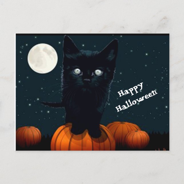 Halloween Postkarte (Vorderseite)