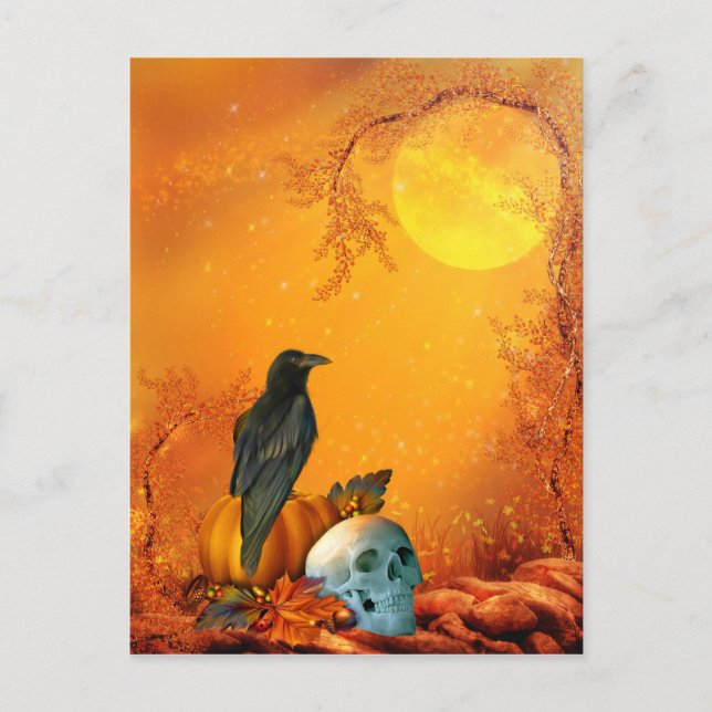Halloween Postkarte (Vorderseite)