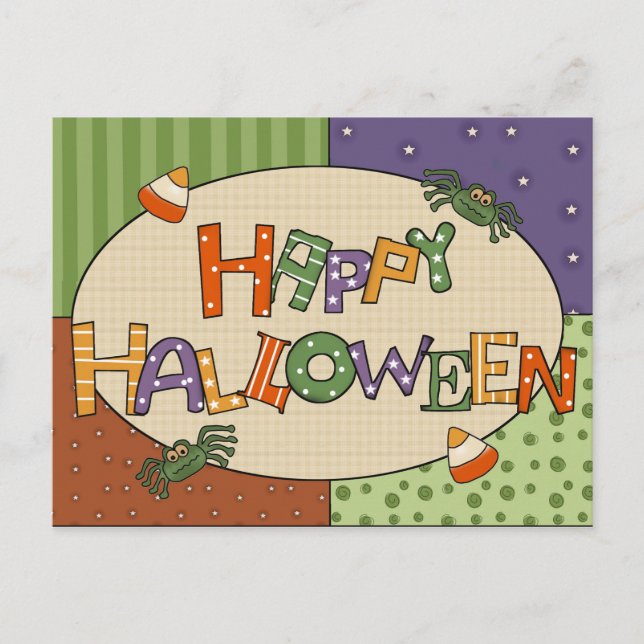 Halloween Postkarte (Vorderseite)
