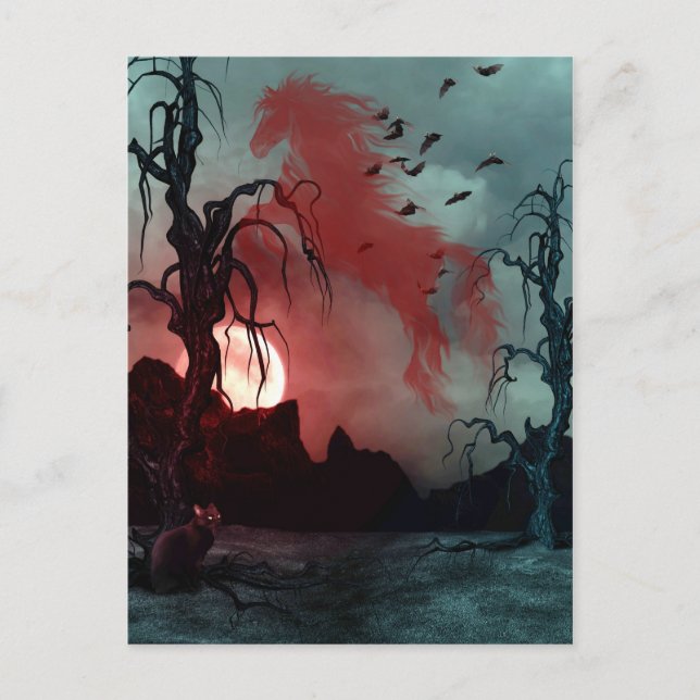 Halloween Postkarte (Vorderseite)