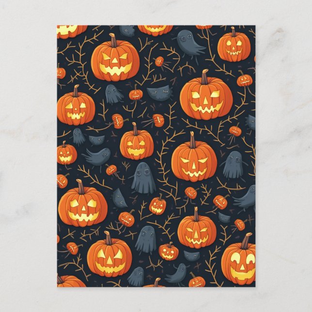 Halloween Postkarte (Vorderseite)